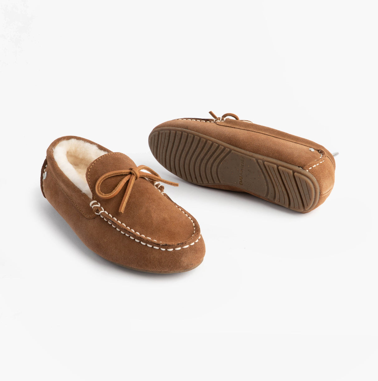 EMU Australia SANDRINE Womens Moccasin Slippers Chestnut