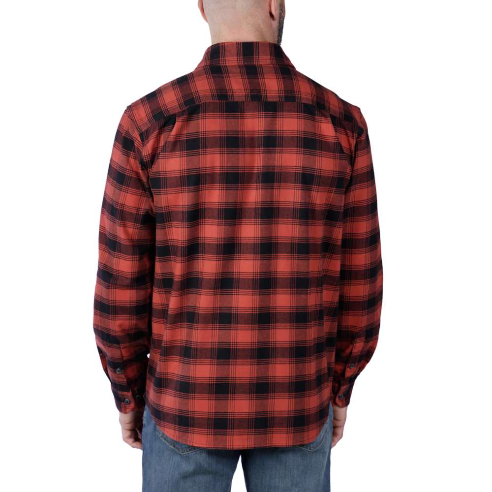 Carhartt 105945 Rugged Flex Relaxed Fit Midweight Flannel Long-Sleeve Plaid Shirt