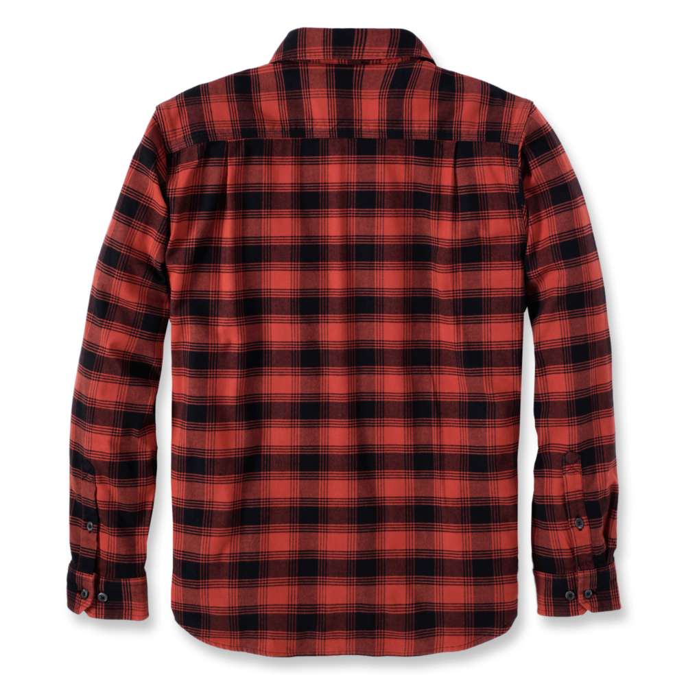 Carhartt 105945 Rugged Flex Relaxed Fit Midweight Flannel Long-Sleeve Plaid Shirt
