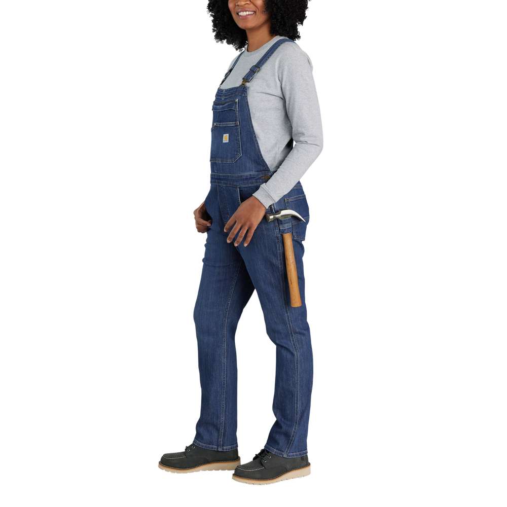 Carhartt 106002 Women's Rugged Flex Relaxed Fit Denim Bib Overall
