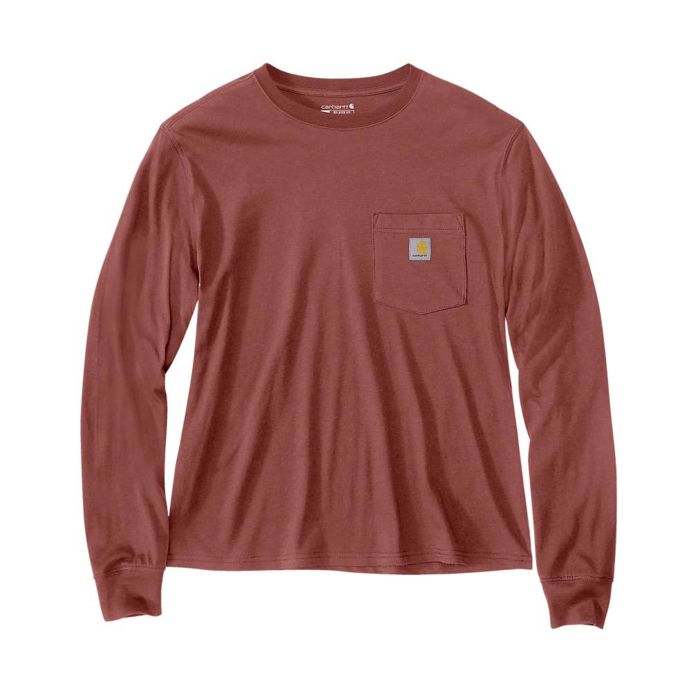 Carhartt 106121 Women's Relaxed Fit Lightweight Long-Sleeve Pocket T-Shirt