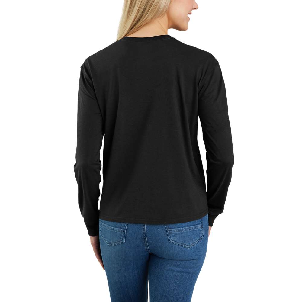Carhartt 106121 Women's Relaxed Fit Lightweight Long-Sleeve Pocket T-Shirt