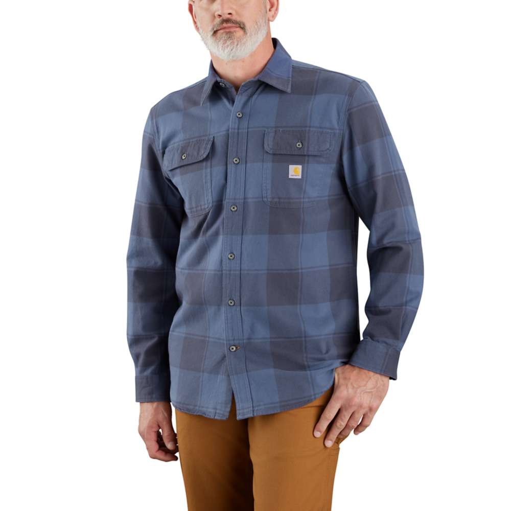 Carhartt 106356 Loose Fit Heavyweight Flannel Long-Sleeve Plaid Shirt