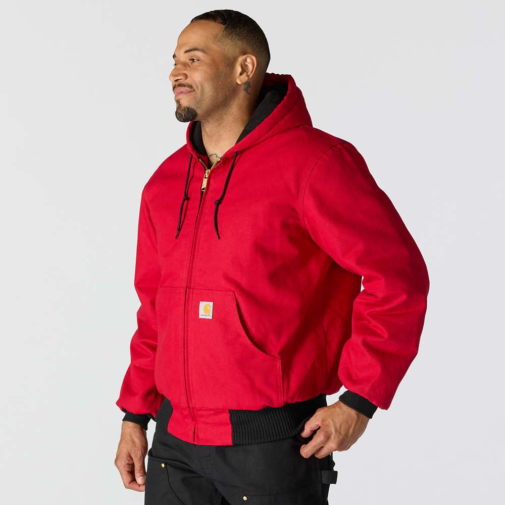 Carhartt 106673 J140 Loose Fit Firm Duck Insulated Flannel-Lined Active Jac