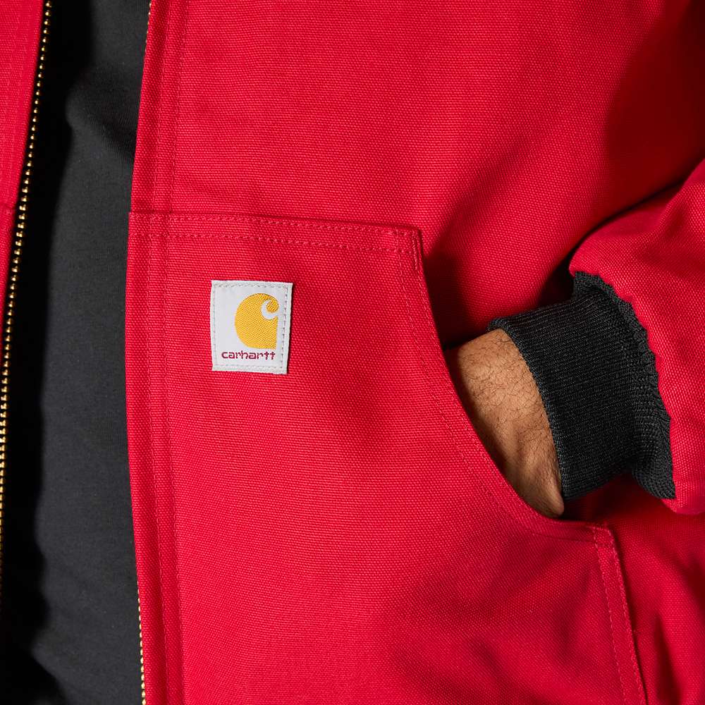 Carhartt 106673 J140 Loose Fit Firm Duck Insulated Flannel-Lined Active Jac