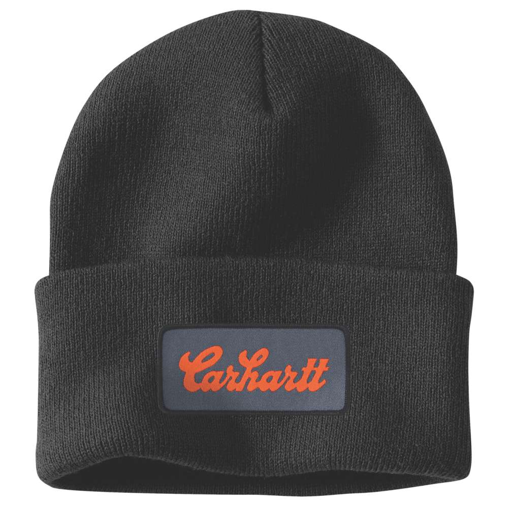 Carhartt 107007 Knit Cuffed Script Patch Beanie