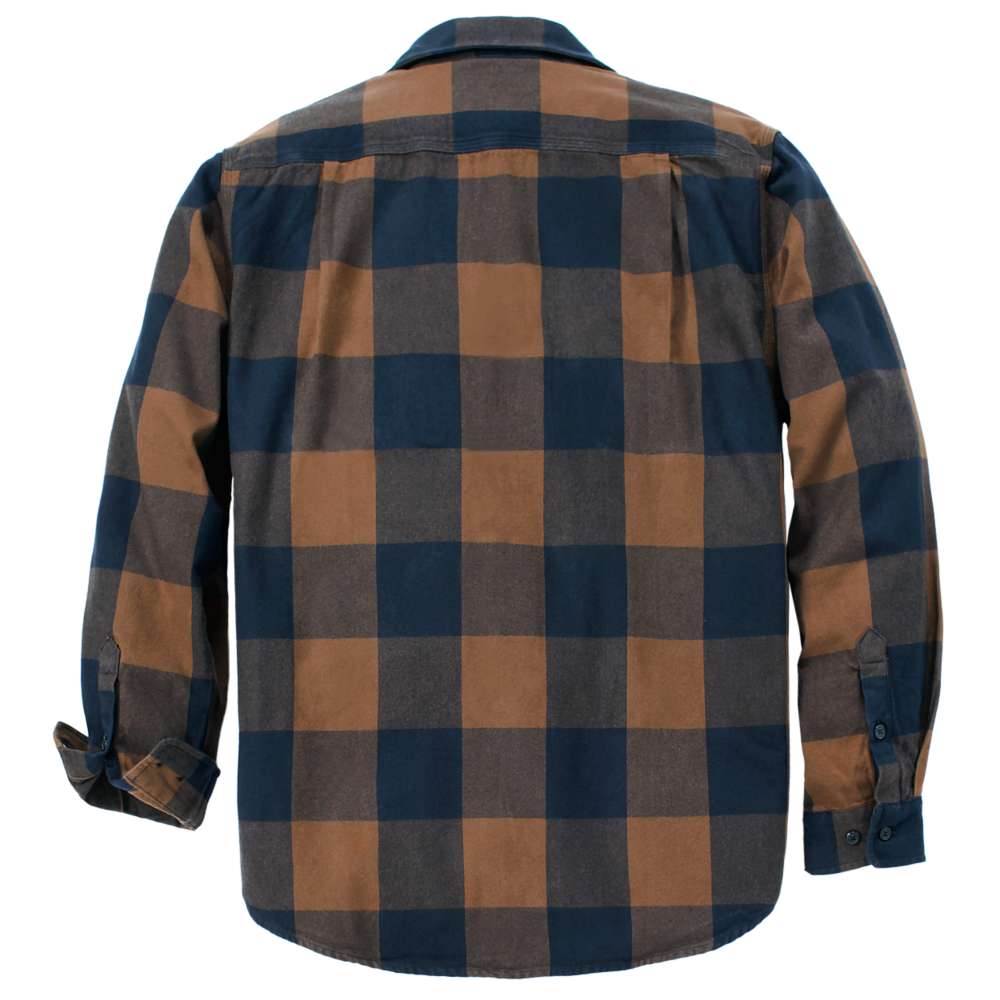 Carhartt 107013 Loose Fit Heavyweight Flannel Long-Sleeve Plaid Shirt