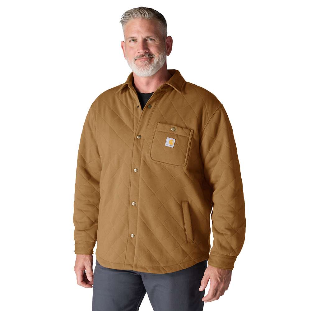 Carhartt 107270 Rain Defender Loose Fit Heavyweight Quilted Snap Front Shirt Jac