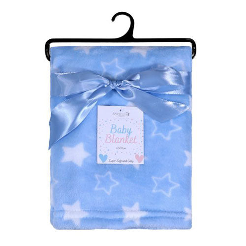 FB54 BLUE STARS BABY BLANKET