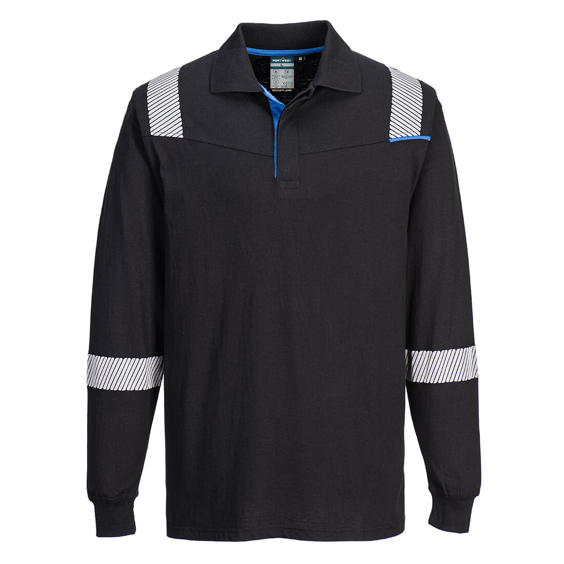 Portwest WX3 Modaflame Knit FR Long Sleeve Polo Shirt