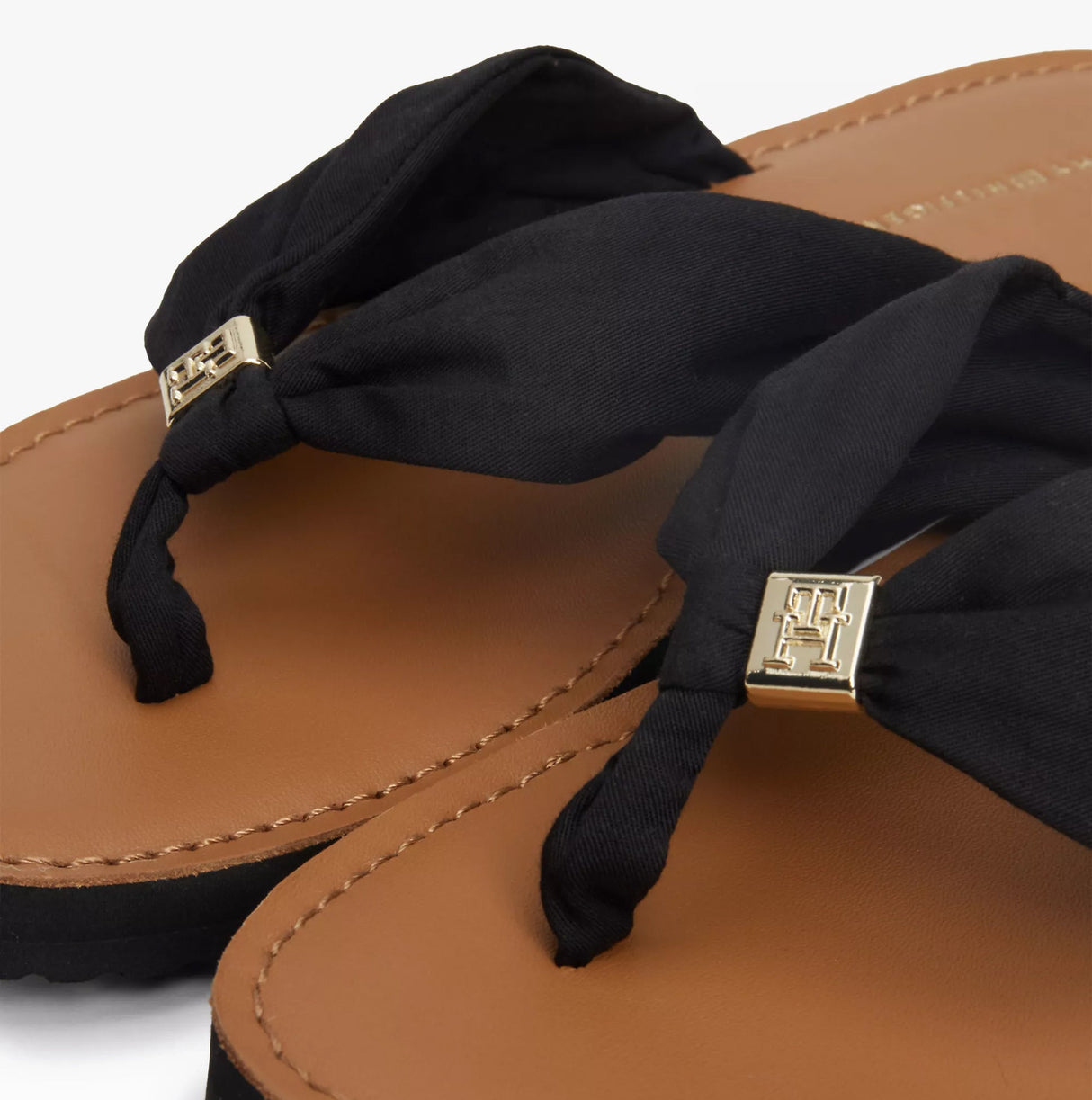 Tommy Hilfiger ELEVATED BEACH Womens Flip Flops Black