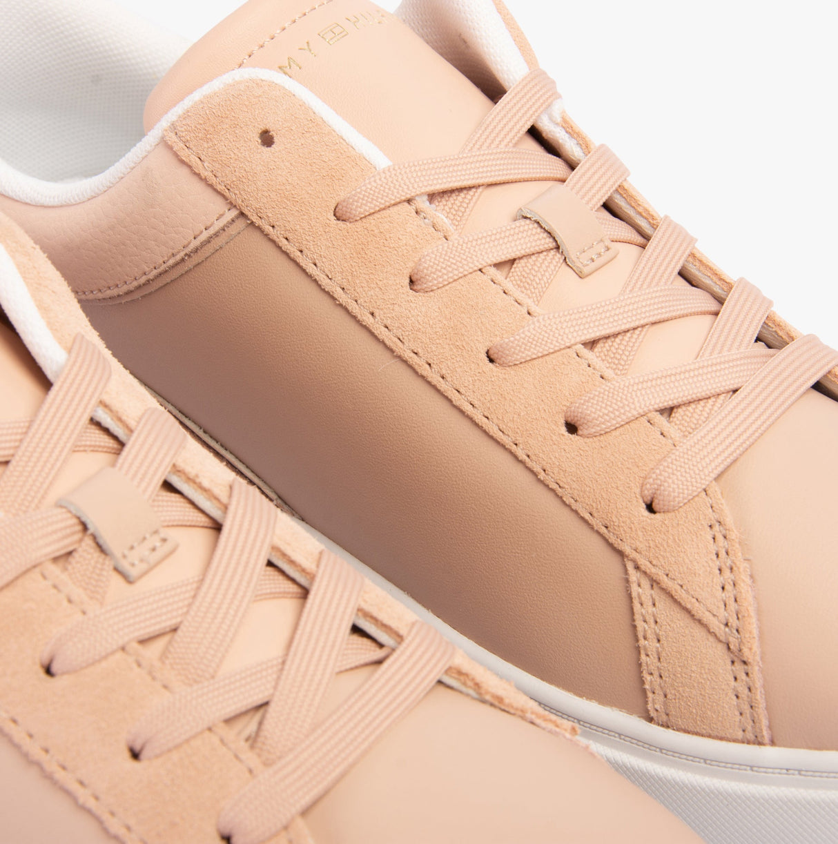 Tommy Hilfiger CASUAL CHIC PLATFORM Womens Court Trainers Pink Bloom