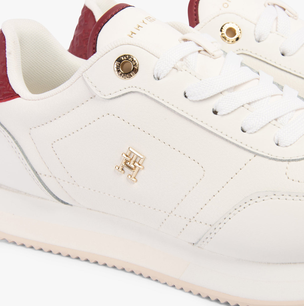 Tommy Hilfiger ELEVATED ESSENTIAL Womens Running Trainers Ancient White