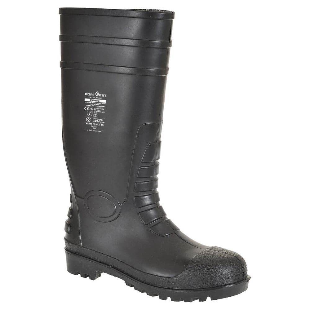 Portwest FW95 Total Safety Wellington S5 Black / UK 9 / EU 43