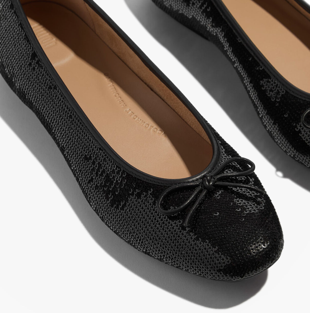 FitFlop DELICATO BOW SEQUIN BALLET Womens Ballet Black
