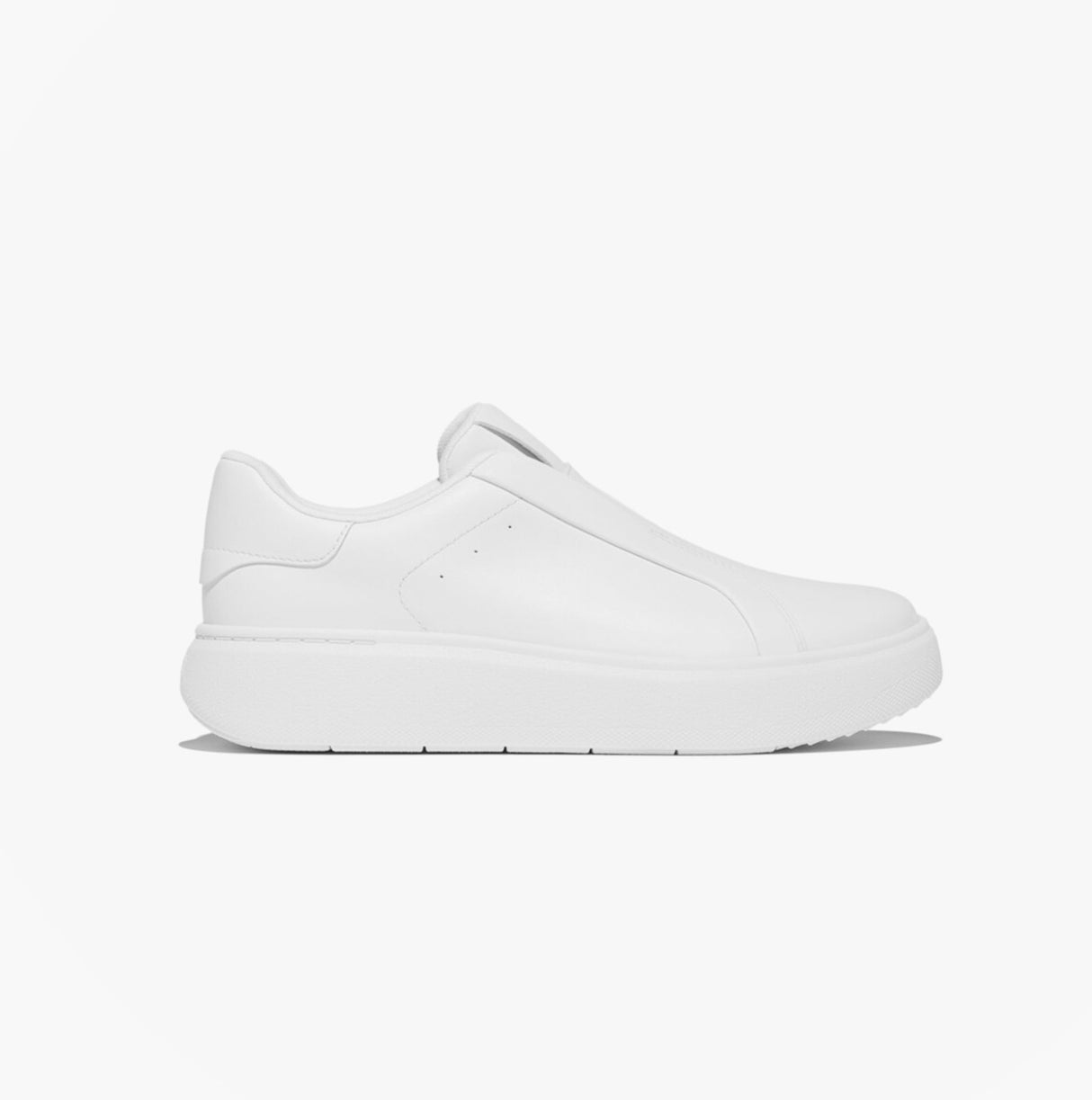 FitFlop 'Ready To Go' LEATHER LACELESS Ladies Sneakers Urban White