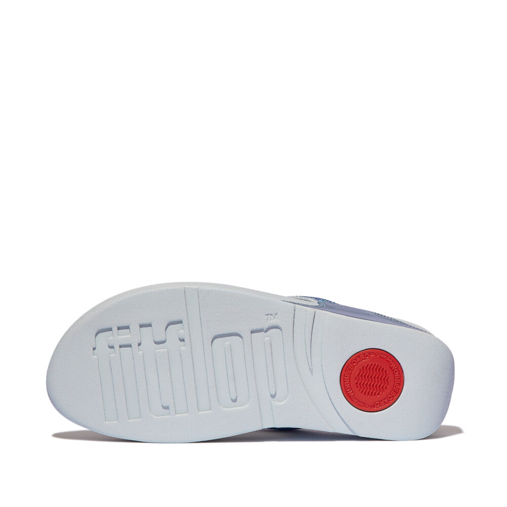 FitFlop LULU CRYSTAL EMBELLISHED Womens Toe Post Sandals Quiet Blue