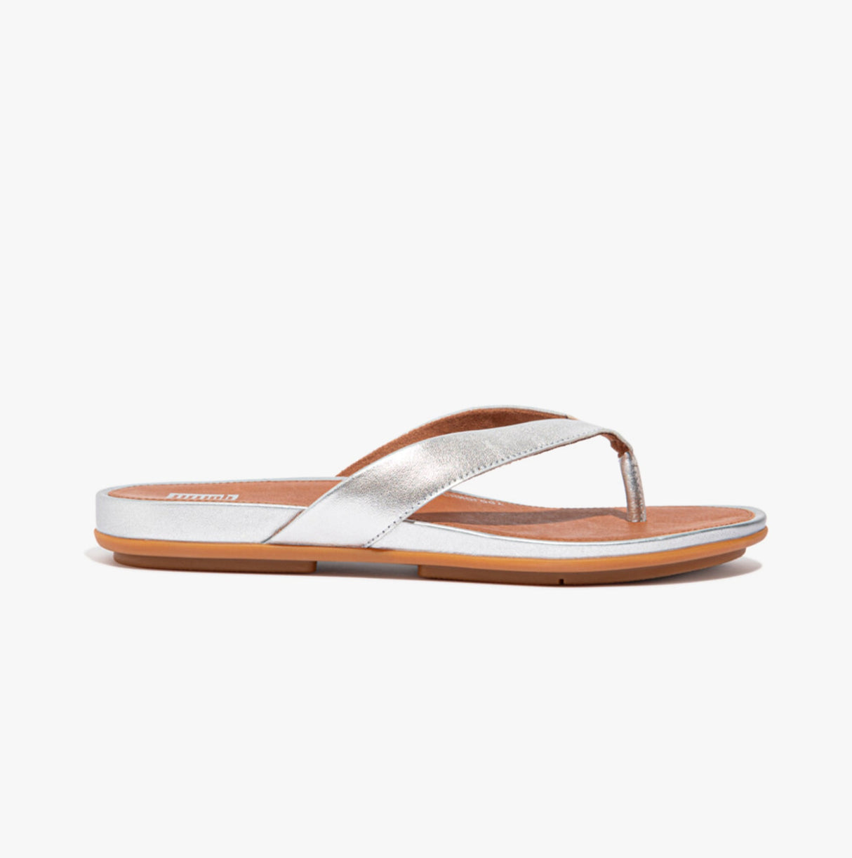 FitFlop GRACIE LEATHER Womens Flip Flops Silver