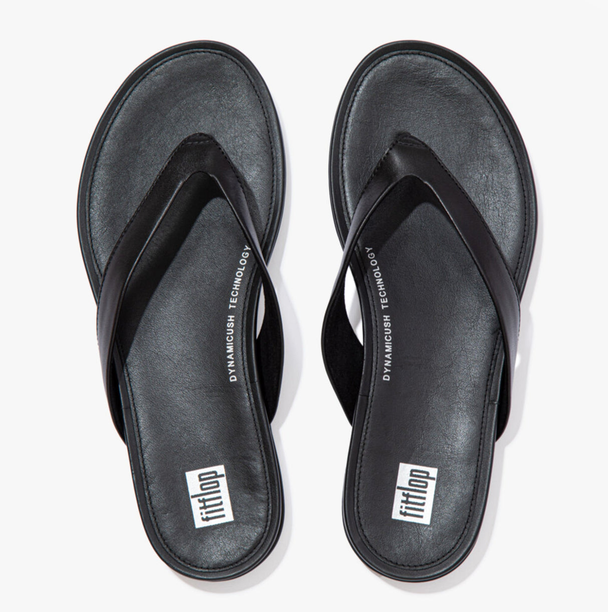 FitFlop GRACIE LEATHER Womens Flip Flops All Black