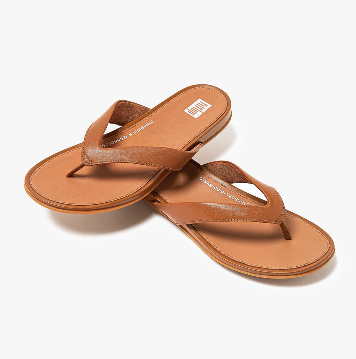 FitFlop GRACIE LEATHER Womens Flip Flops Light Tan