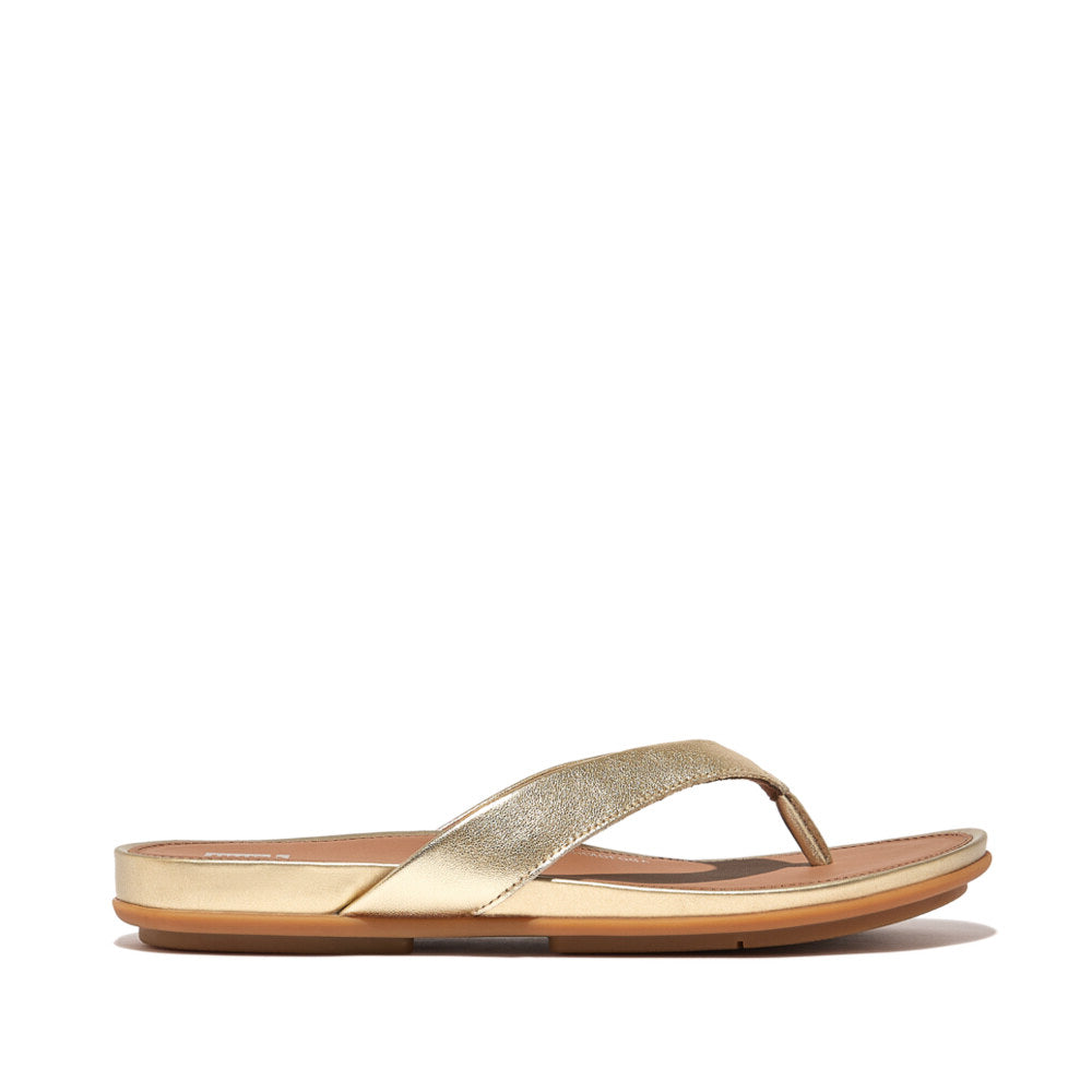 FitFlop GRACIE LEATHER Womens Flip Flops Platino