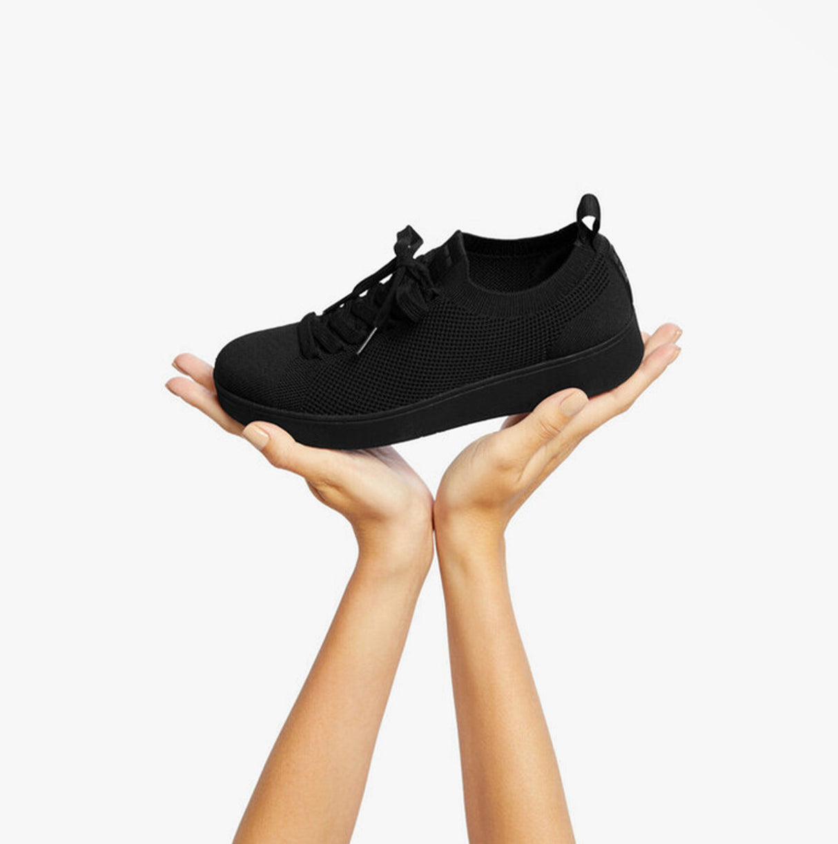 FitFlop RALLY e01 MULTI-KNIT Womens Trainers All Black