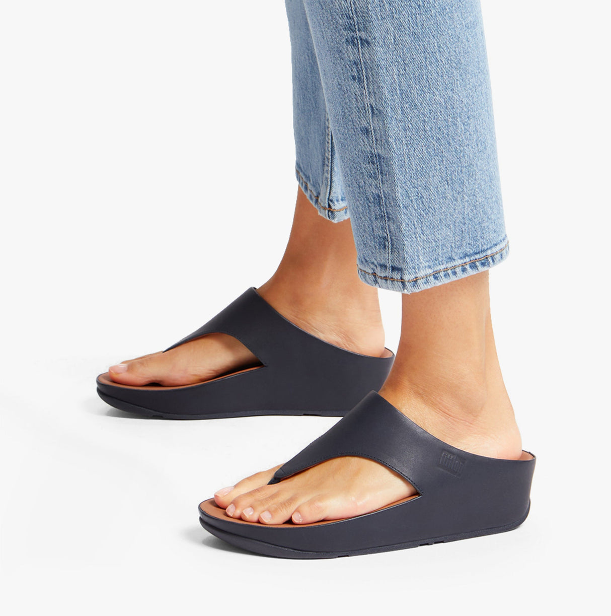 FitFlop GRACIE BUCKLE TOE-POST Womens Sandals Midnight Navy