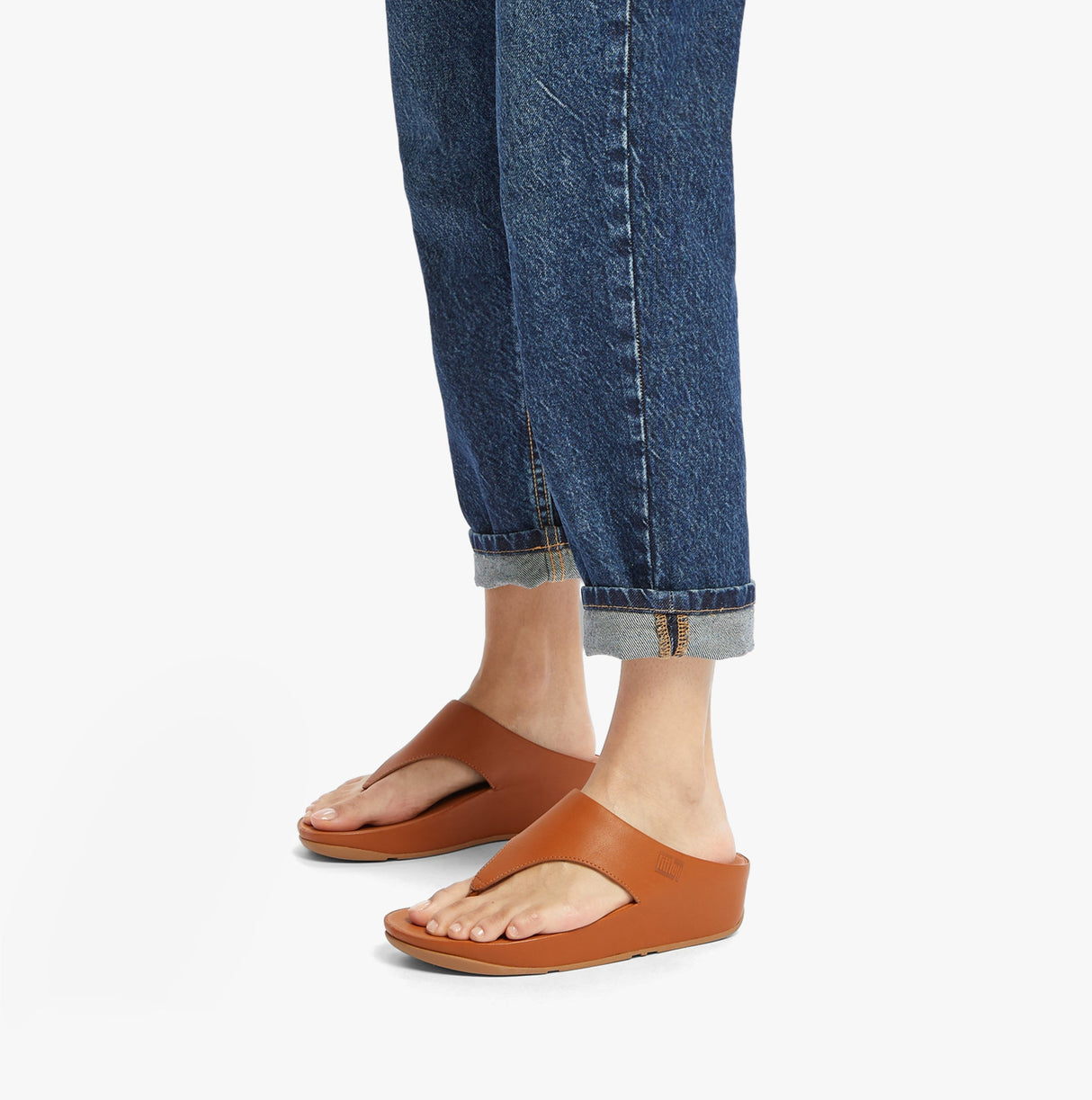 FitFlop SHUV TOE-POST Womens Sandals Light Tan