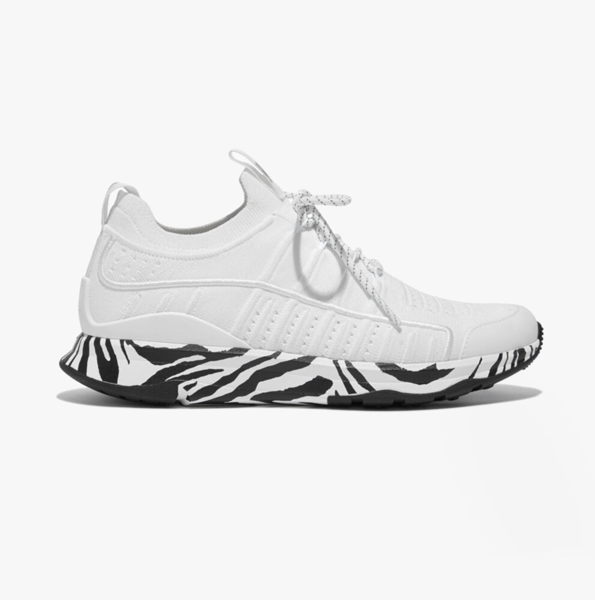 FitFlop VITAMIN FF Womens Knit Sport Trainers Urban White Mix