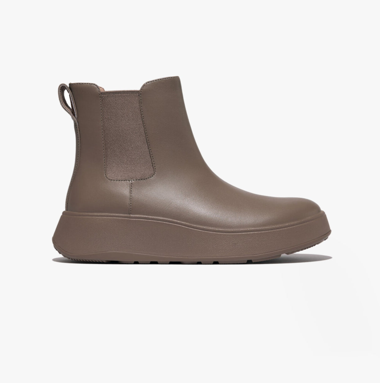 FitFlop F-MODE FLATFORM Womens Chelsea Boots Minky Grey