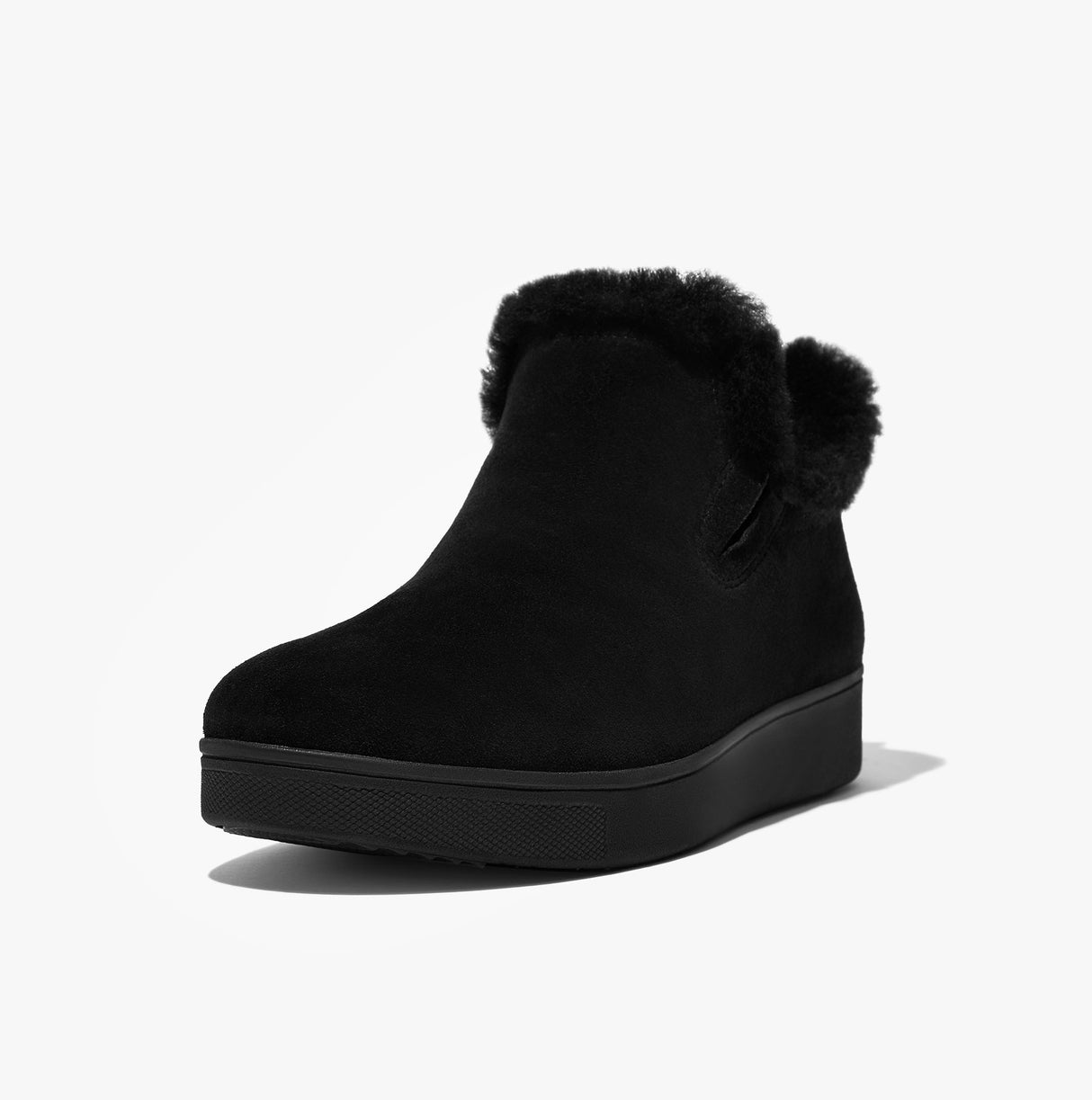 FitFlop RALLY SHEARLING-LINED Womens Trainers All Black