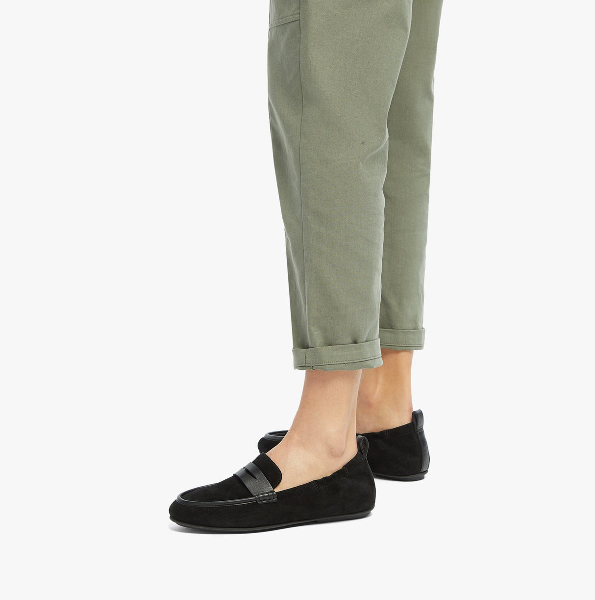 FitFlop ALLEGRO SUEDE Womens Penny Loafers All Black