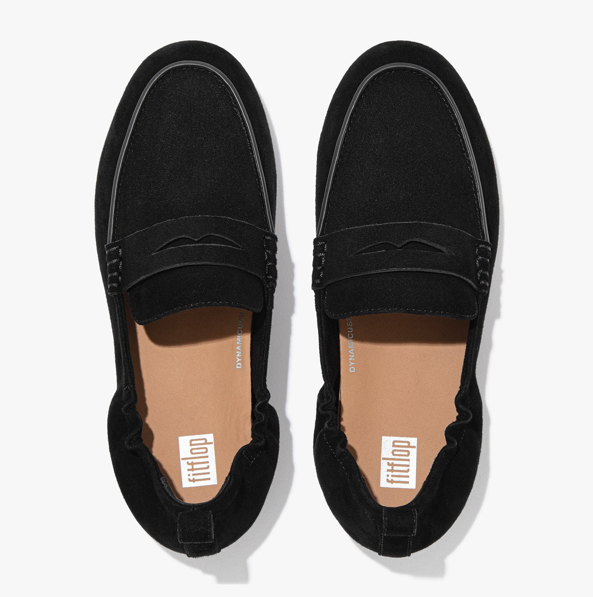 FitFlop ALLEGRO SUEDE Womens Penny Loafers All Black