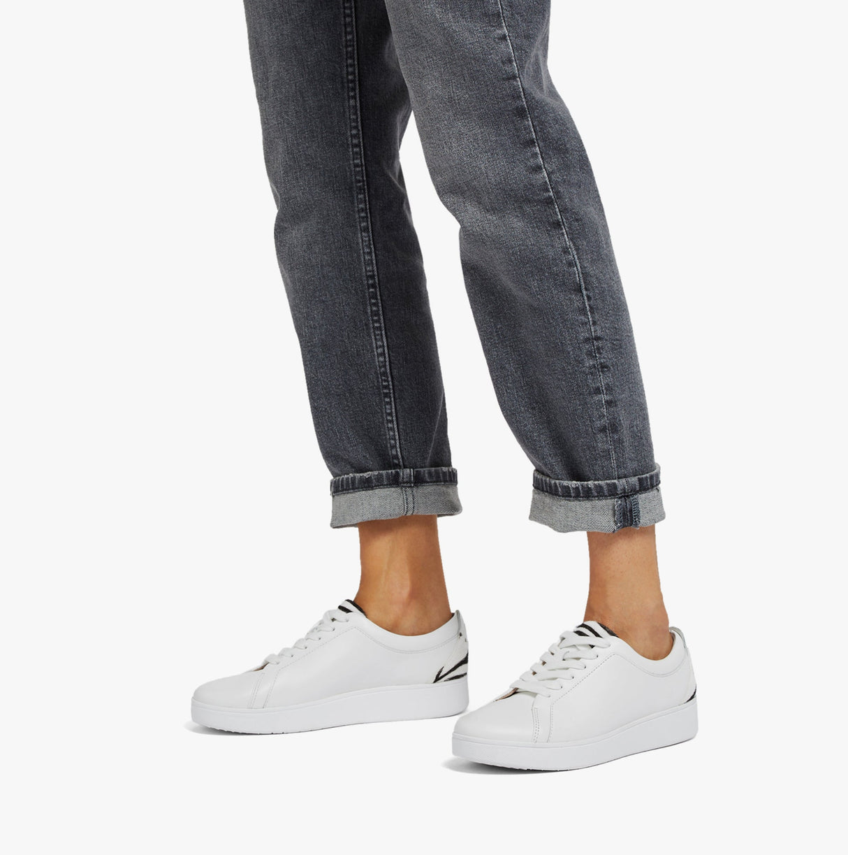 FitFlop RALLY ZEBRA-BACK Womens Trainers Urban White/Zebra