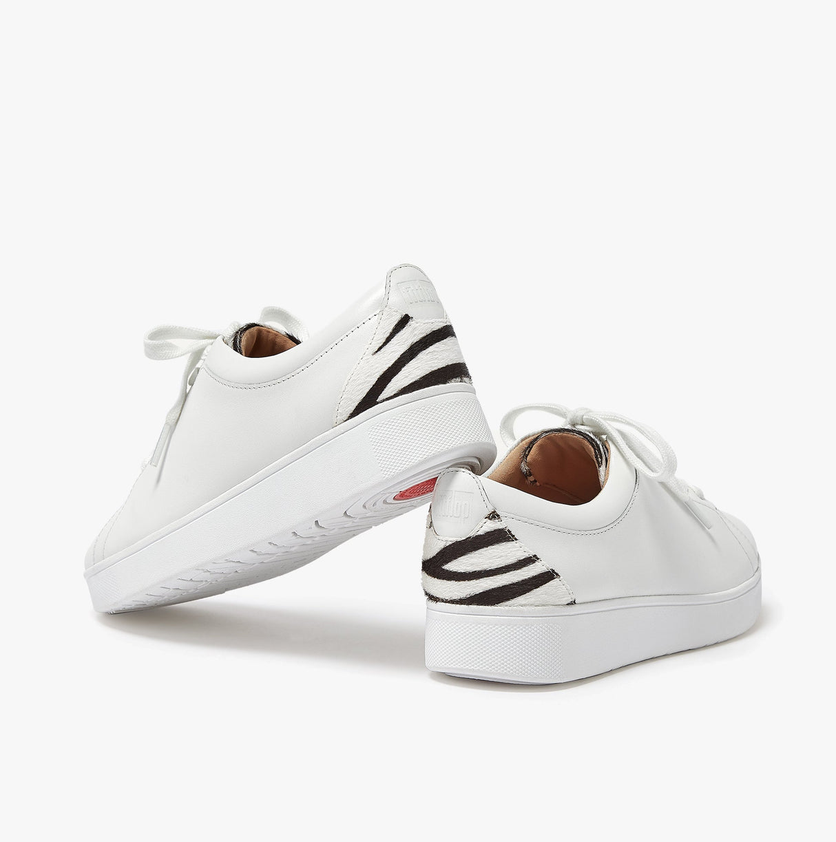 FitFlop RALLY ZEBRA-BACK Womens Trainers Urban White/Zebra