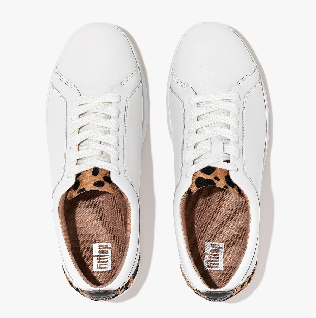 FitFlop RALLY LEOPARD-BACK Womens Trainers Urban White/Leopard