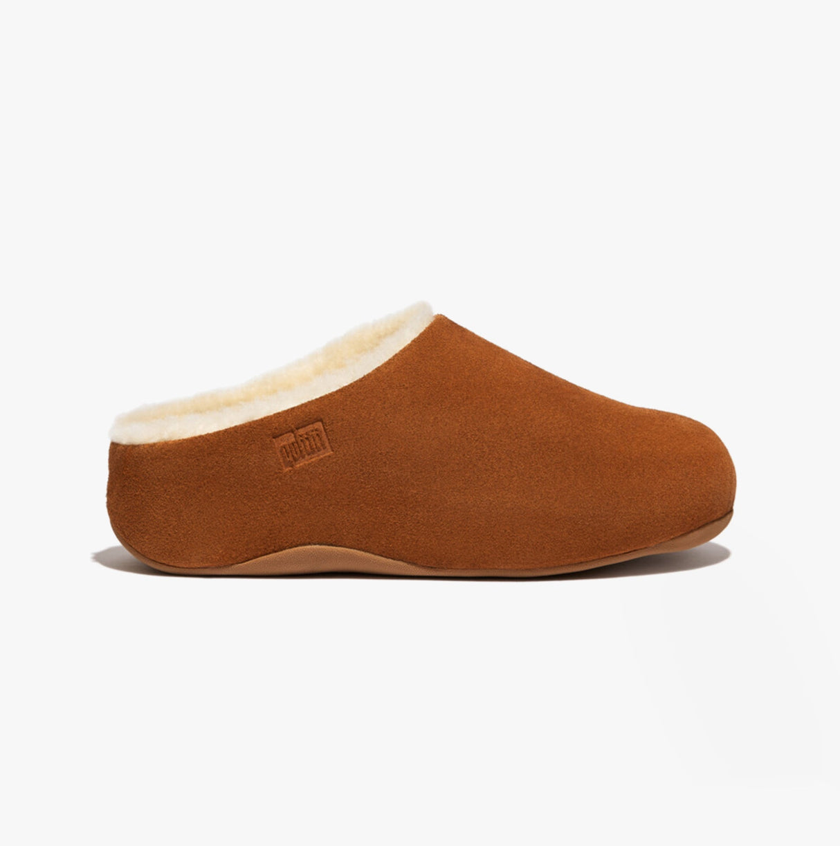 FitFlop SHUV Womens Lined Suede Clogs Light Tan