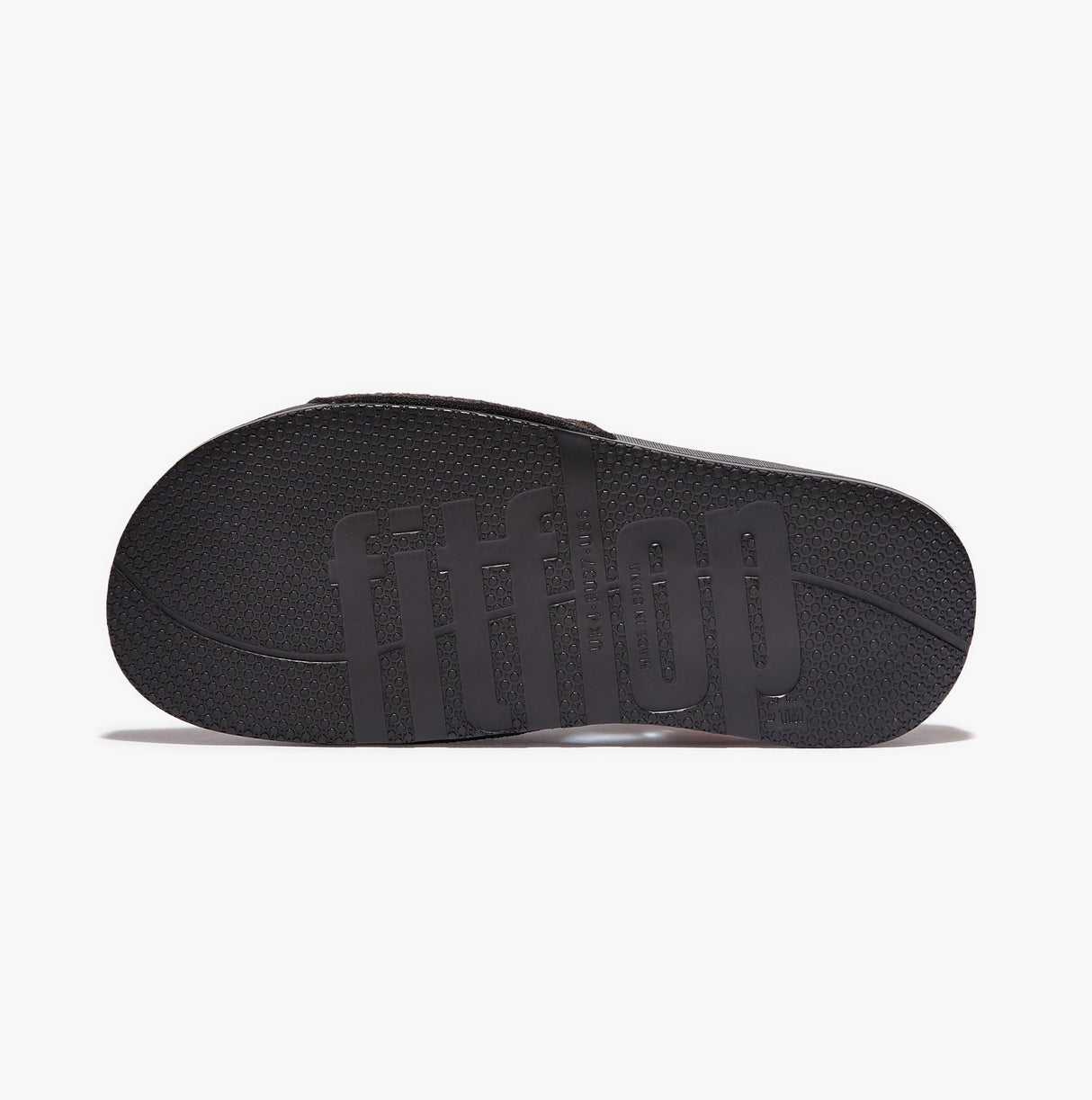 FitFlop iQUSHION e01 FELT Womens Slides All Black