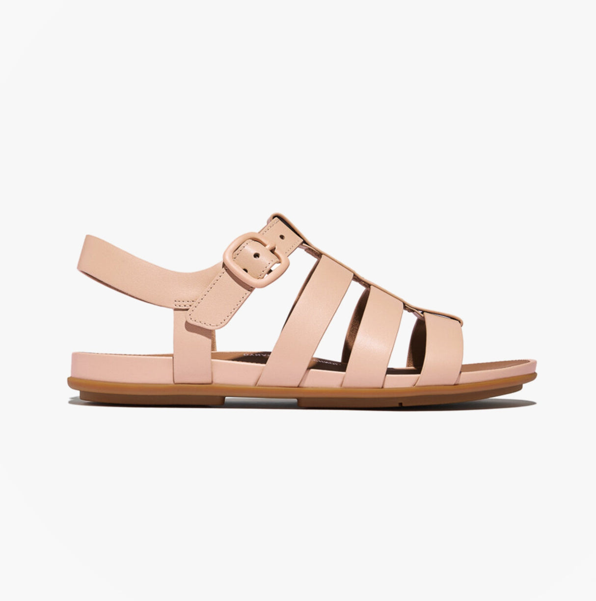 FitFlop GRACIE RUBBER-BUCKLE Womens Fisherman Sandals Sandy Beige