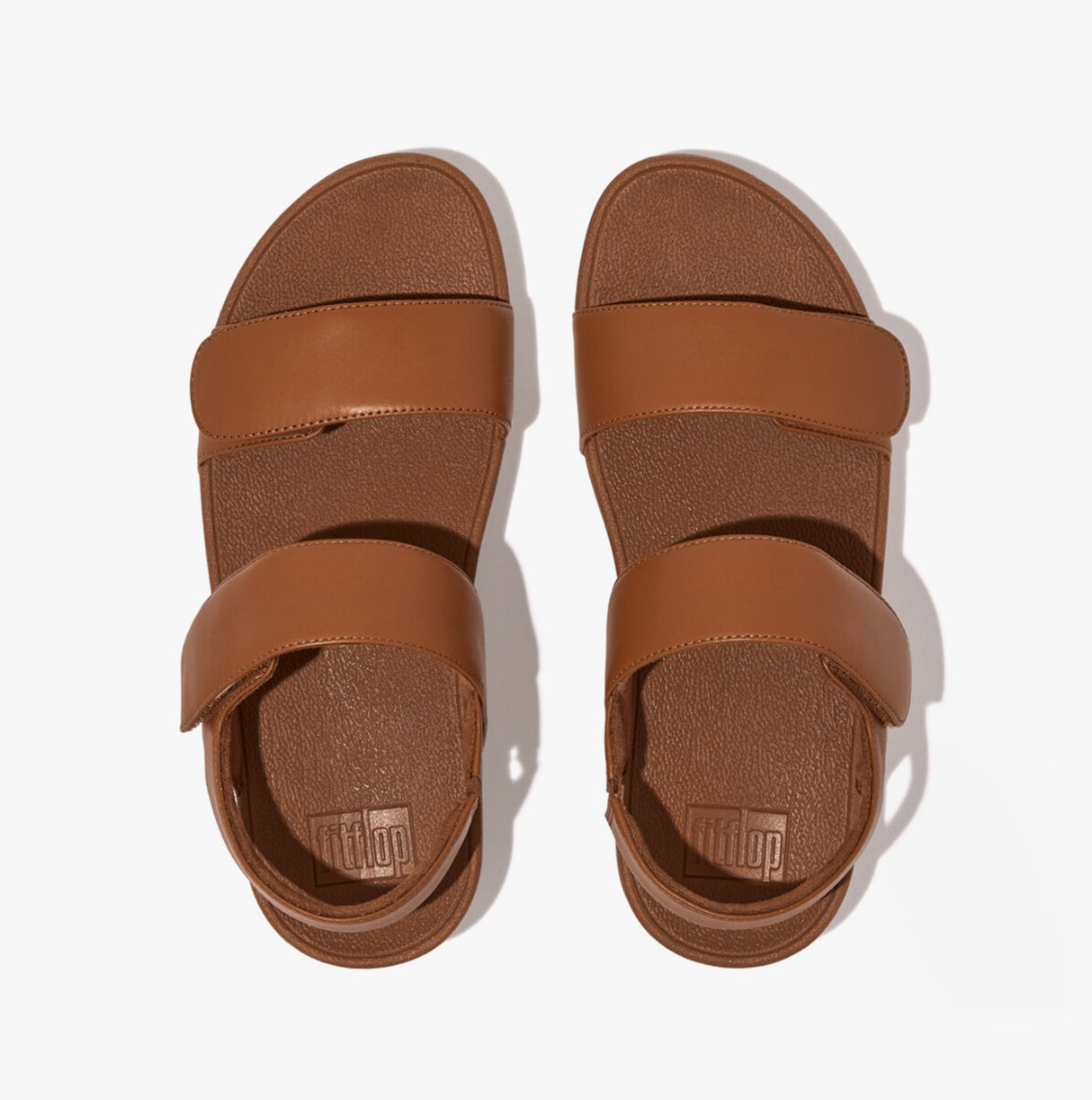 FitFlop LULU Womens Adjustable Back-Strap Sandals Light Tan