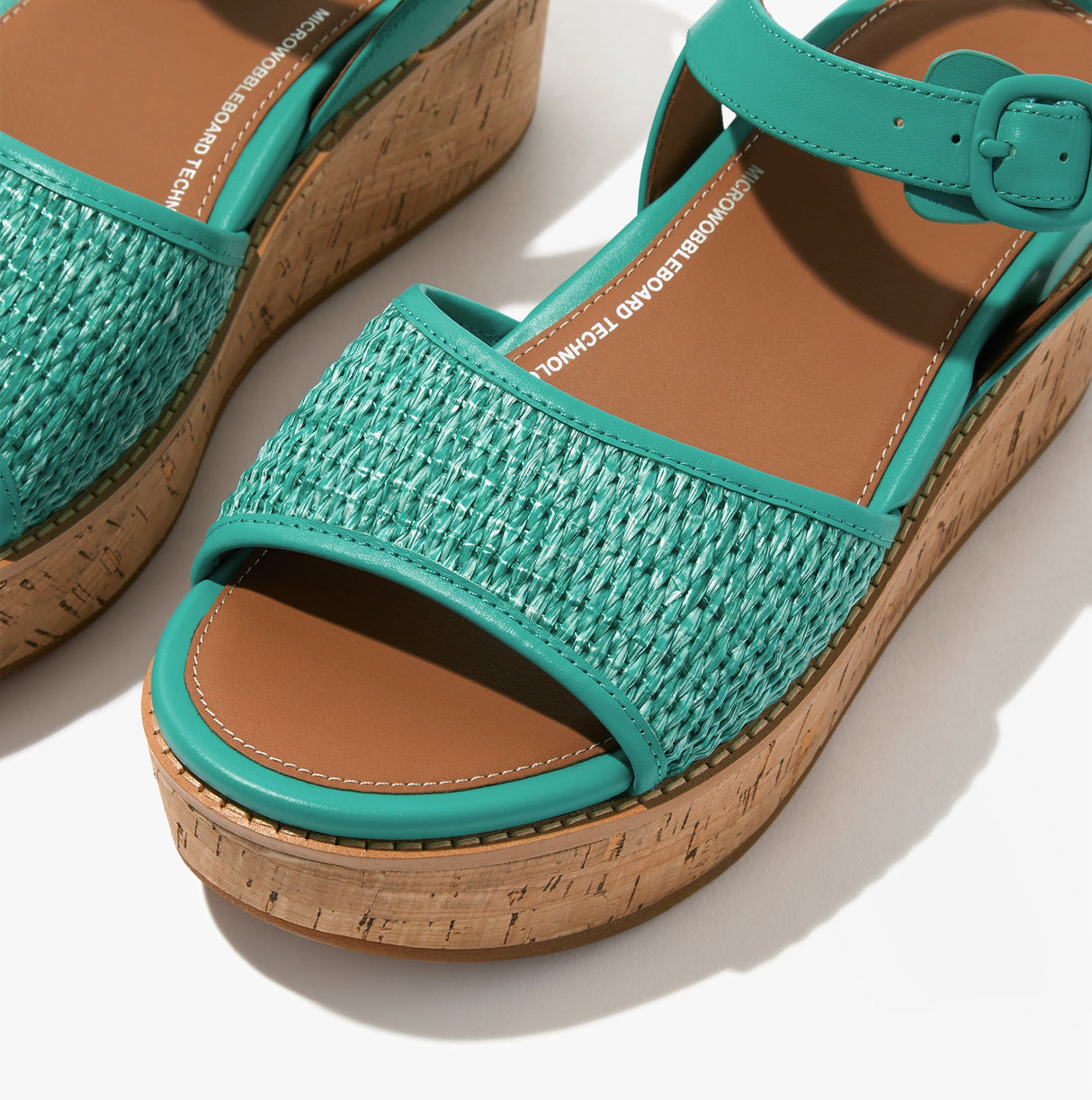 FitFlop ELOISE BACK-STRAP WEDGE Womens Sandals Tahiti Blue