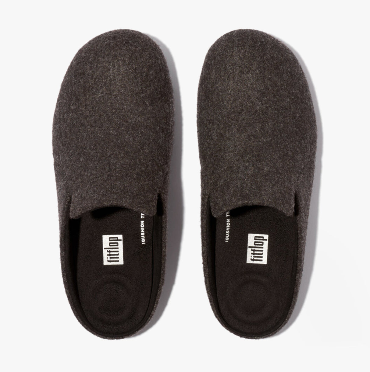 FitFlop CHRISSIE II HAUS E01 Womens Felt Slippers All Black