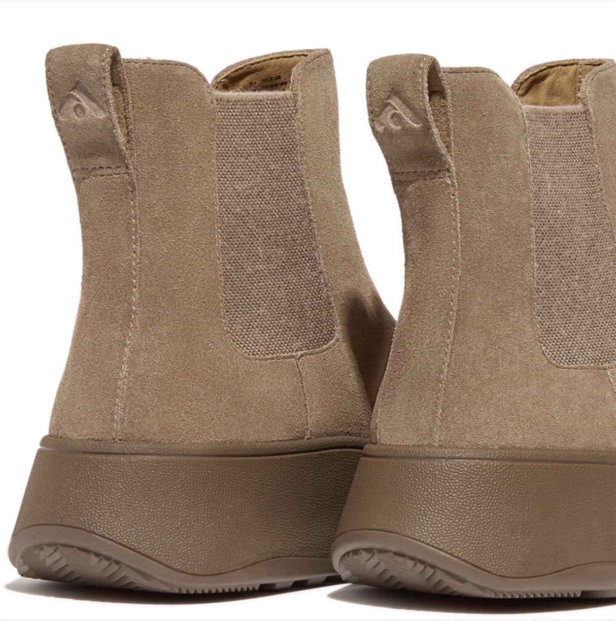 FitFlop F-MODE FLATFORM Womens Chelsea Boots Minky Grey