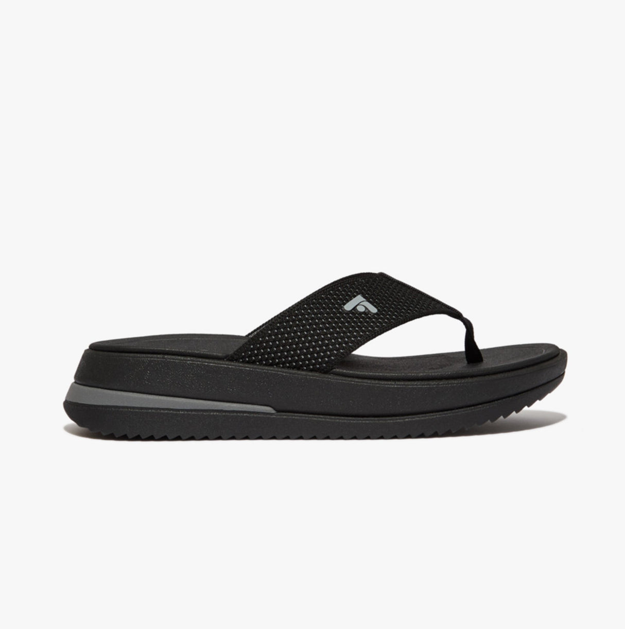 FitFlop SURFF TWO-TONE WEBBING Womens Toe Post Black