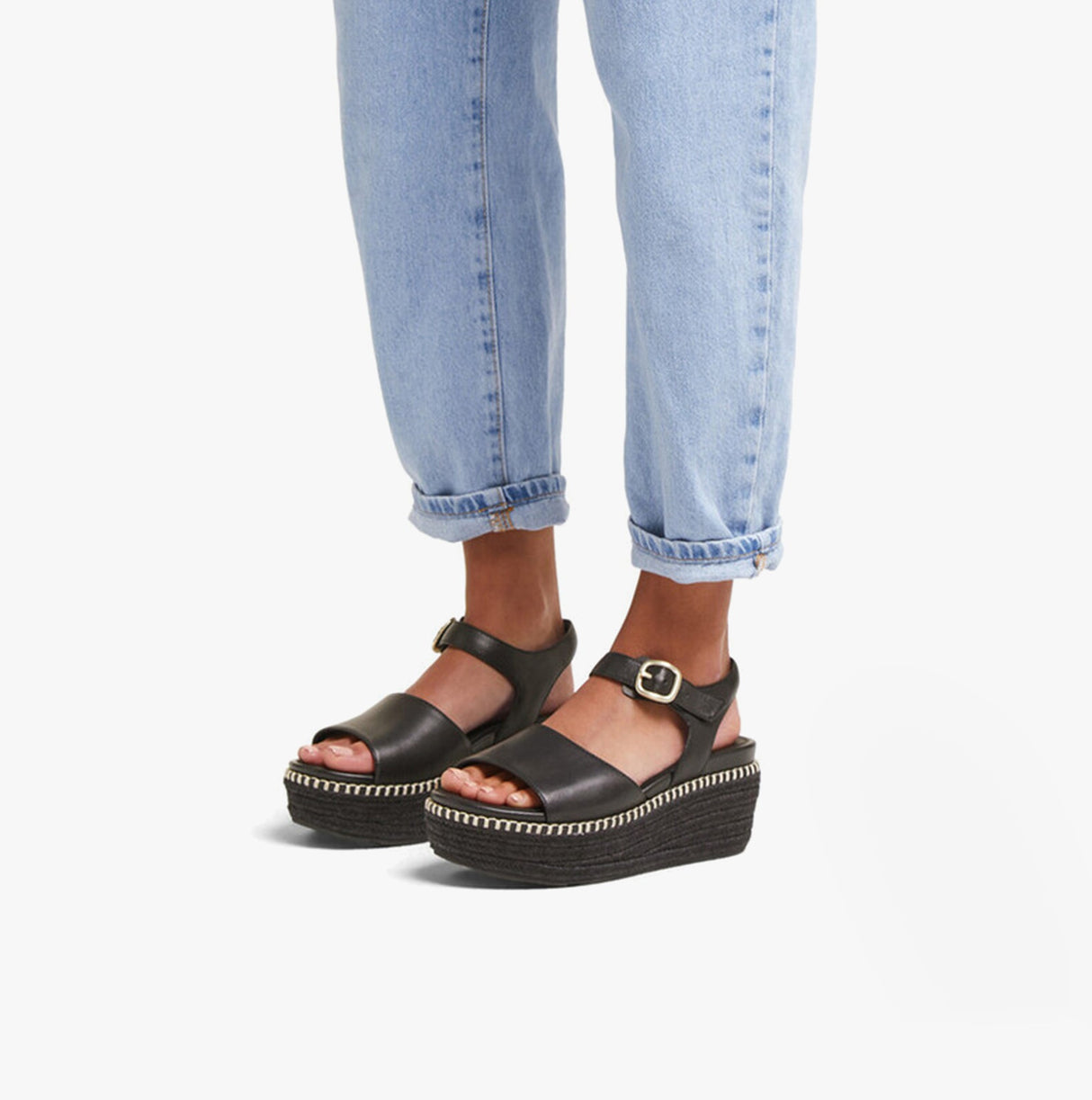 FitFlop ELOISE BACK STRAP Womens Espadrille Black