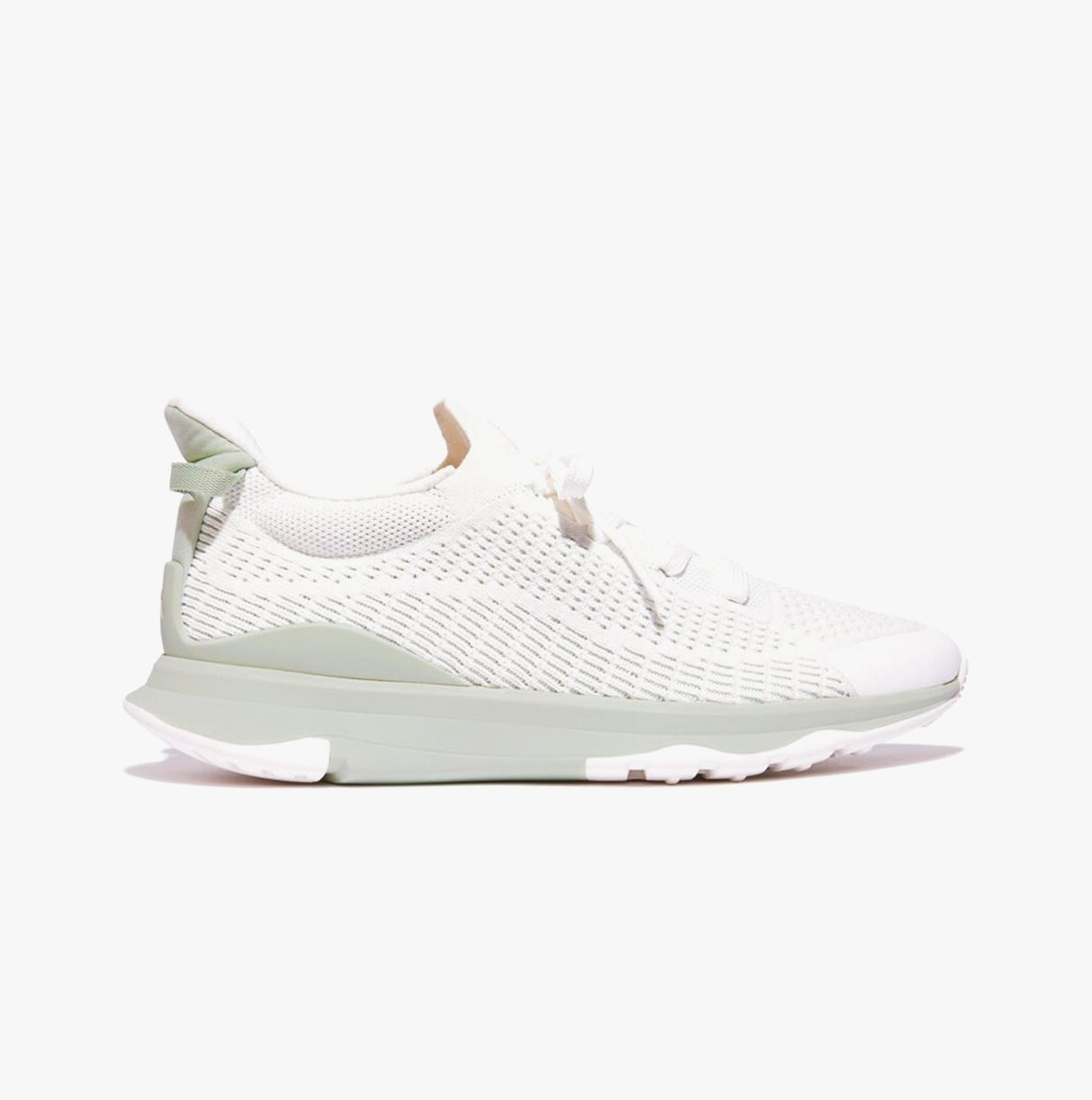 FitFlop VITAMIN FFX KNIT Womens Trainers Urban White/Sagebrush