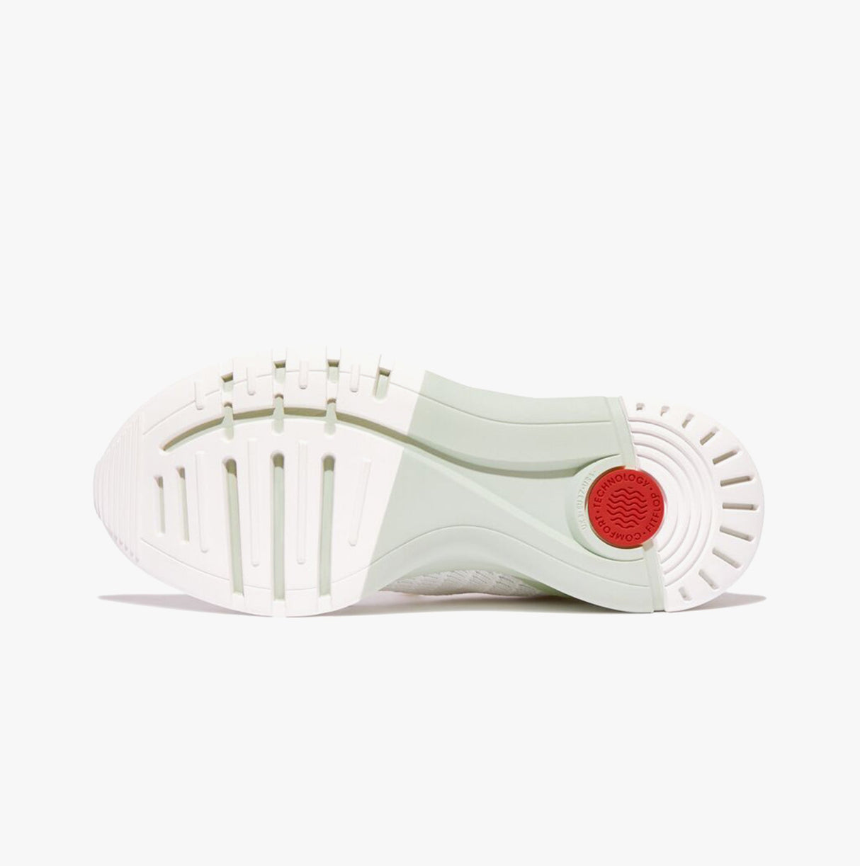 FitFlop VITAMIN FFX KNIT Womens Trainers Urban White/Sagebrush