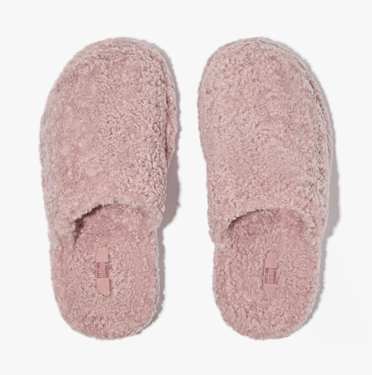 FitFlop iQUSHION D-LUXE Womens Mule Slippers Dusky Pink