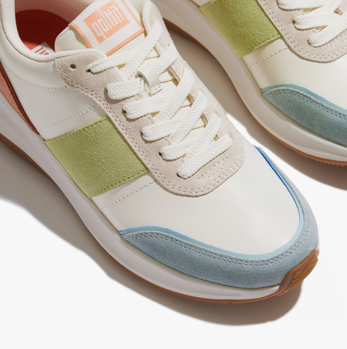 FitFlop F-MODE Womens Trainers Apricot Mix