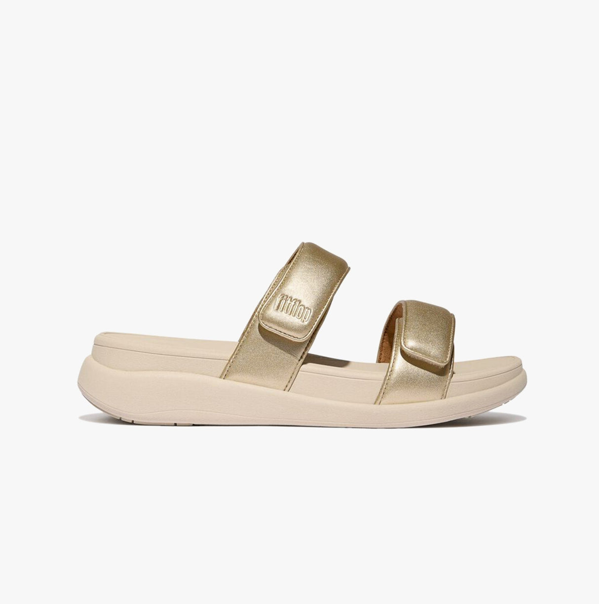 FitFlop F-MODE GO Womens Slides Platino